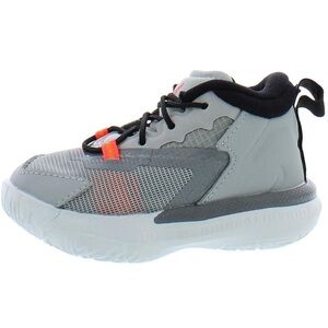Kids Jordan Zion 1 Gray and Black Sneakers